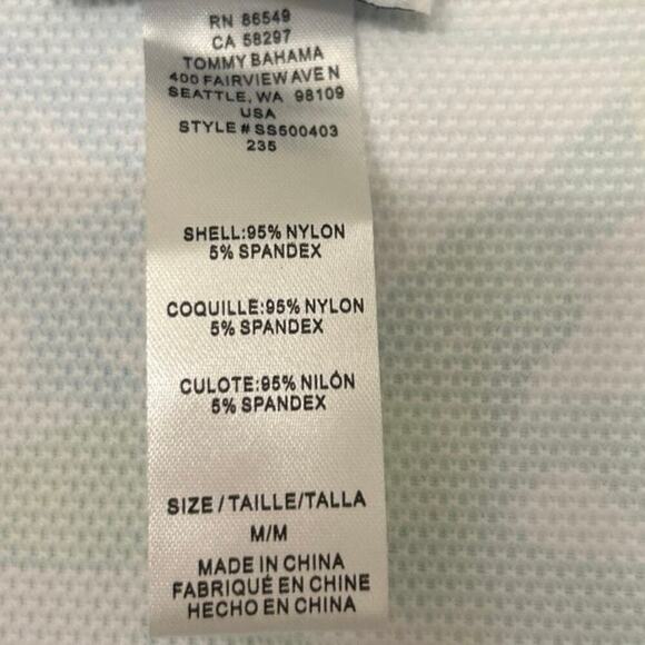 Tommy Bahama Island Cays Seafrond Full Zip UPF 50 Rashguard New Beachy Summer M - Picture 11 of 16